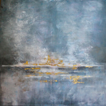 Картина под названием "Sunset" - Elmira Sharipova, Подлинное произведение искусства, Акрил Установлен на Деревянная рама для…
