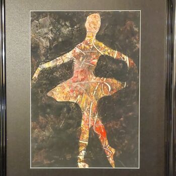 Ζωγραφική με τίτλο "Ballerina in black" από Els Driesen, Αυθεντικά έργα τέχνης, Ακρυλικό