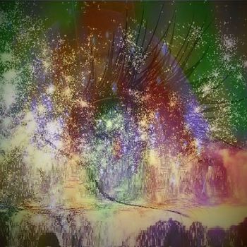 Arte digitale intitolato "Universum II" da Emivita, Opera d'arte originale, Pittura digitale