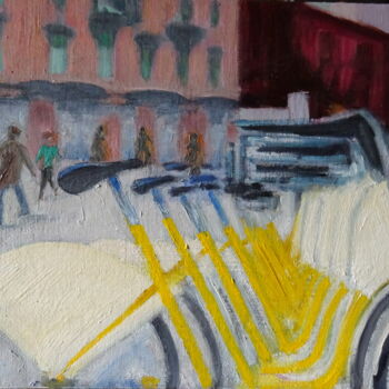 제목이 ""Yellow 2"인 미술작품 Emile Paya로, 원작, 기름
