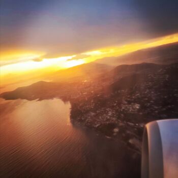 "Sunset seen from pl…" başlıklı Fotoğraf Emma Laflute tarafından, Orijinal sanat, Dijital Fotoğrafçılık