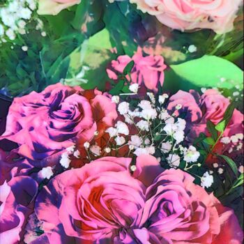 Fotografie mit dem Titel "Les roses anciennes" von Emma Laflute, Original-Kunstwerk, Digitale Fotografie