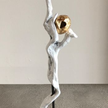 "Eclosion 2" başlıklı Heykel Emma Lapassouze tarafından, Orijinal sanat, Ahşap