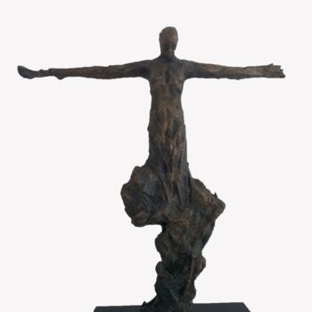 Scultura intitolato "Root OF A Nation" da Emmanuel Okoro, Opera d'arte originale, Bronzo