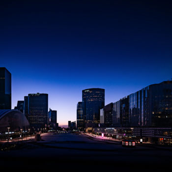 Photographie intitulée "Blue hour with the…" par Emmanuel Raussin, Œuvre d'art originale