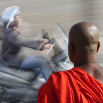 Fotografia intitulada "moto zen" por Emmanuel Jahan, Obras de arte originais