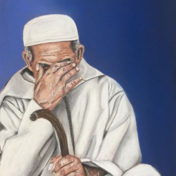 "fatigue" başlıklı Resim Erdna Andre tarafından, Orijinal sanat, Pastel