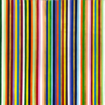 Painting titled "Stripes 22/32" by Mimi Eres, Original Artwork, Acrylic