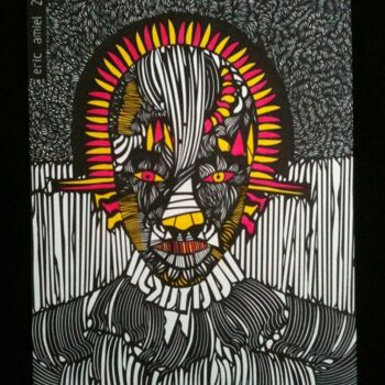 Рисунок под названием "Medusa" - Eric Amiel, Подлинное произведение искусства