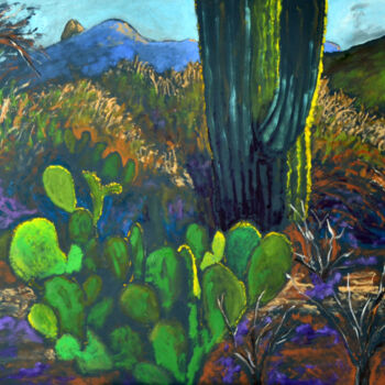 「Sunrise West of Tuc…」というタイトルの絵画 Eric Matrangaによって, オリジナルのアートワーク, オイル