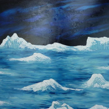 「Antarctique」というタイトルの絵画 Eric Taboureau (Donekk)によって, オリジナルのアートワーク, オイル