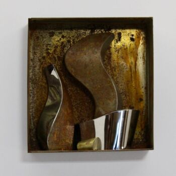 「sculpt box」というタイトルの彫刻 Eric Vialla (Tweak)によって, オリジナルのアートワーク, 金属