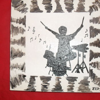 Картина под названием "batteur" - Zeg, Подлинное произведение искусства, Акрил