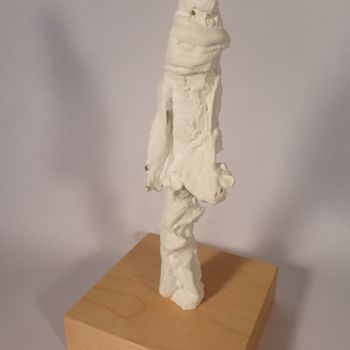 Sculpture titled "Figur V" by Erwin Bruegger, Original Artwork, Plaster