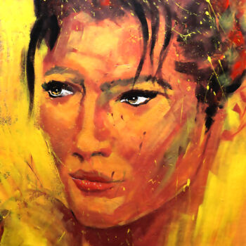 Painting titled "MARINA" by E_sabater, Original Artwork, Acrylic