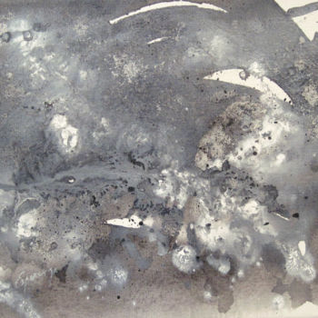 Malerei mit dem Titel ""Black and white V"" von Liliana Esperanza, Original-Kunstwerk, Öl