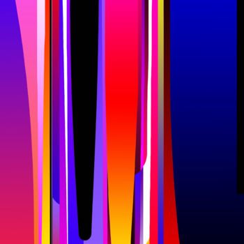 Arte digital titulada "Happy day" por Gérard Esquerre, Obra de arte original, Pintura Digital Montado en Plexiglás