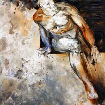 Painting titled "Michelangelo - libe…" by Ester Negretti, Original Artwork