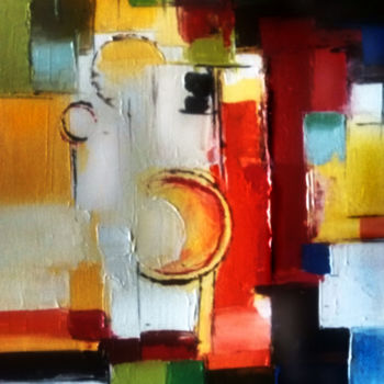Malarstwo zatytułowany „Abstract 83” autorstwa Angel Estevez, Oryginalna praca, Akryl