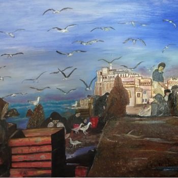 Pintura titulada "Tunisie" por Demoncheaux, Obra de arte original, Oleo