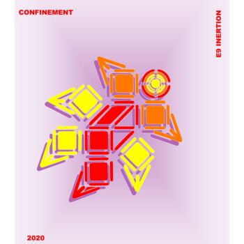 数字艺术 标题为“CONFINEMENT” 由Etienne Frouin (E9 Inertion), 原创艺术品, 2D数字工作