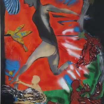 绘画 标题为“Mouvement II” 由Étienne Dupé, 原创艺术品, 丙烯