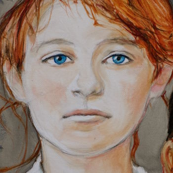 Peinture intitulée "Camille Claudel" par Etzi, Œuvre d'art originale, Huile