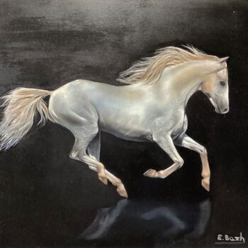 Painting titled "Pure Majesty" by Eva Bazhenova, Original Artwork, Oil