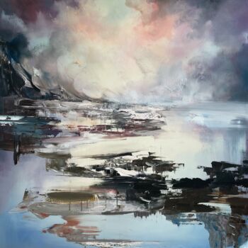 Malerei mit dem Titel "Endless Sea" von Eva Czarniecka, Original-Kunstwerk, Öl