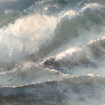 제목이 "Море: Кучерявая Пен…"인 미술작품 Eva Lazaryan로, 원작, 기름 목재 패널에 장착됨