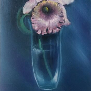Картина под названием "Орхидея" - Eva Lazaryan, Подлинное произведение искусства, Масло