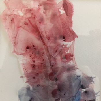 Painting titled "Torso" by Eva Wiren, Original Artwork, Watercolor