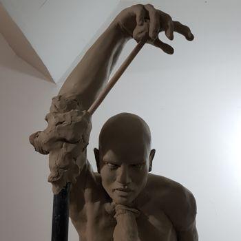 Skulptur mit dem Titel "Se meurt de Nuit (e…" von Eva Czaplicki, Original-Kunstwerk, Ton