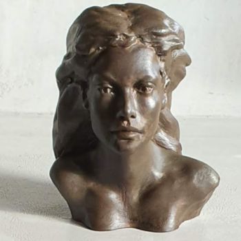 Escultura titulada "Misskiss" por Eva Czaplicki, Obra de arte original, Yeso