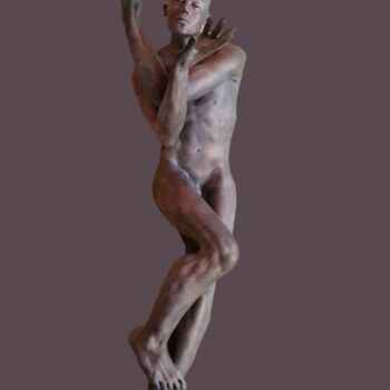 Skulptur mit dem Titel "L'Aube" von Eva Czaplicki, Original-Kunstwerk, Ton