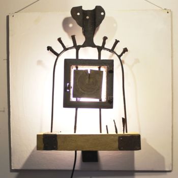 Sculpture titled "Alius Stravinskas,E…" by Evaldas Semetulskis, Original Artwork, Metals