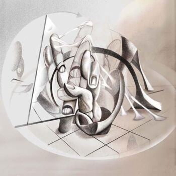 Malarstwo zatytułowany „experiment” autorstwa Evaldo Amatizi, Oryginalna praca, Olej