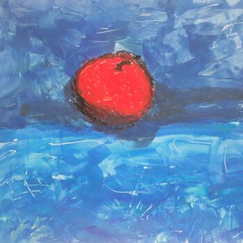 Fotografía titulada "La pomme rouge" por Eve Lambert, Obra de arte original, Fotografía no manipulada