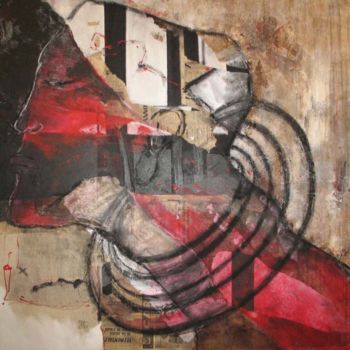 Malarstwo zatytułowany „masai” autorstwa Evelyne Dominault, Oryginalna praca, Akryl