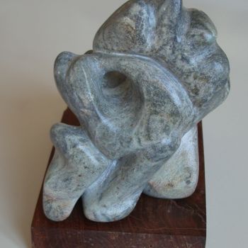 Rzeźba zatytułowany „matière....grise” autorstwa Evelyne Hervé, Oryginalna praca, Kamień