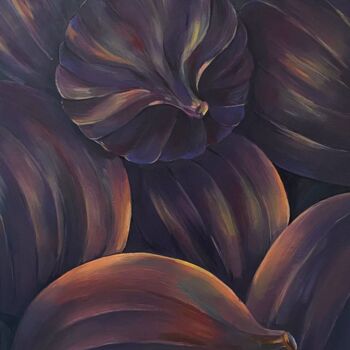 绘画 标题为“Figs” 由Евгения Комиссарова (Комовски), 原创艺术品, 油 安装在木质担架架上
