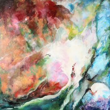 Malarstwo zatytułowany „Mgławica Oriona 2” autorstwa Ewa Mościszko, Oryginalna praca, Akryl