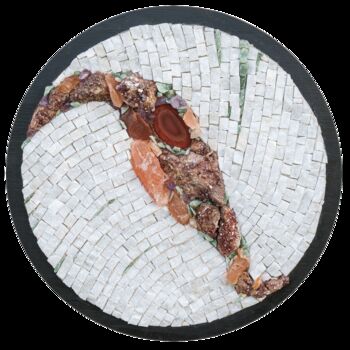 Escultura intitulada "Esprit de la matière" por Fabienne Le Pajolec Moree, Obras de arte originais, Mosaico Montado em Paine…