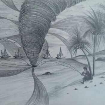 "Tornado" başlıklı Resim Fábio Francisco Silva tarafından, Orijinal sanat, Kalem