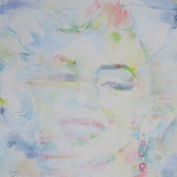 Schilderij getiteld "MARILYN MONROE" door Lautir, Origineel Kunstwerk, Acryl