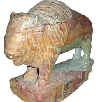 Sculpture titled "el bufalo" by Facundo Lucero, Original Artwork