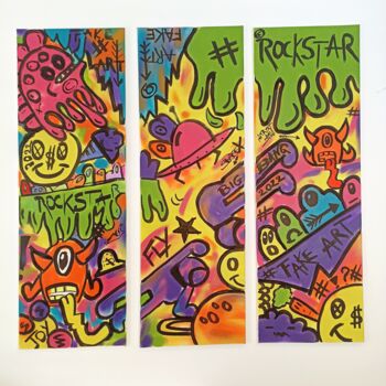 Painting titled "SPACE ODISSEY© trip…" by Fakeart, Original Artwork, Spray paint