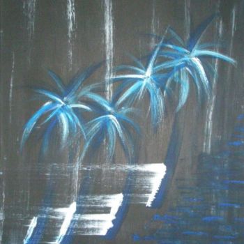 Pittura intitolato "palm tree" da Farid Boussadia, Opera d'arte originale