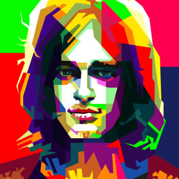 数字艺术 标题为“David Gilmour Pink…” 由Fariza Abdurrazaq, 原创艺术品, 数字打印