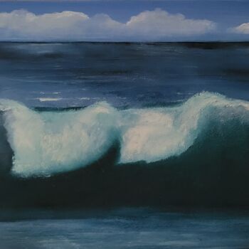 "wave" başlıklı Tablo Federico Rizzo tarafından, Orijinal sanat, Petrol